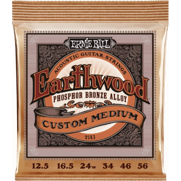Ernie Ball 2143 Earthwood Phosphor Bronze Custom Medium